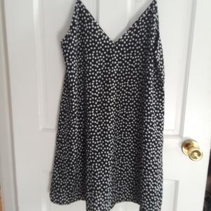 SHEIN Black and white slip dress sz L